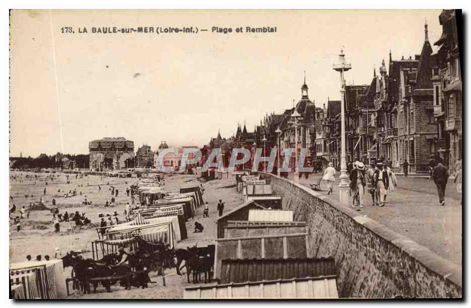 CPA La Baule Sur Mer Plage Et Remblai