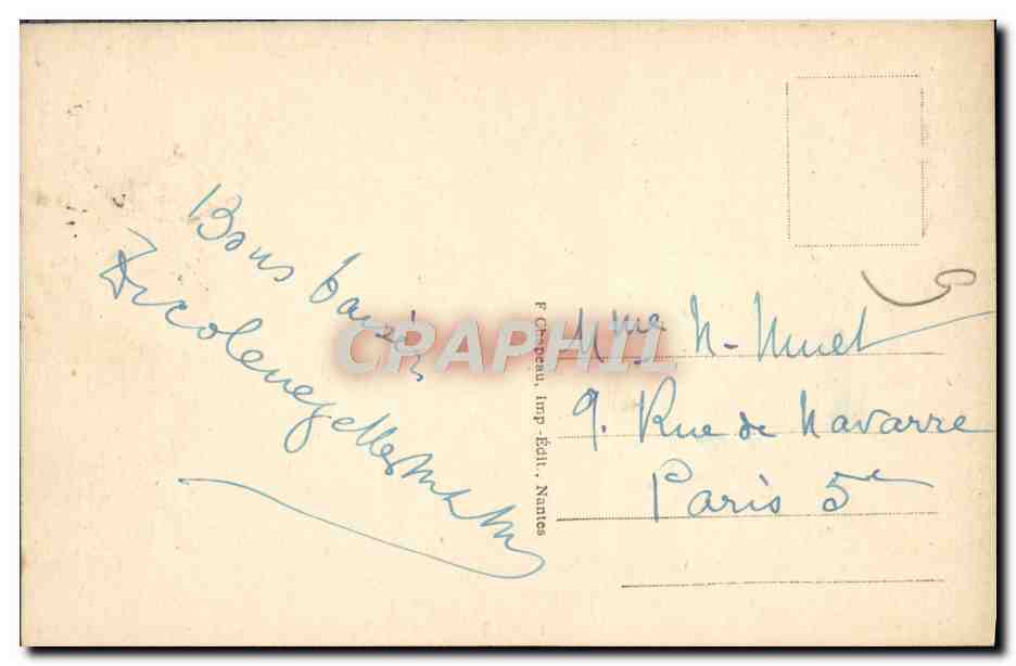 CPA La Baule Allee Des Bouleaux — Rückseite