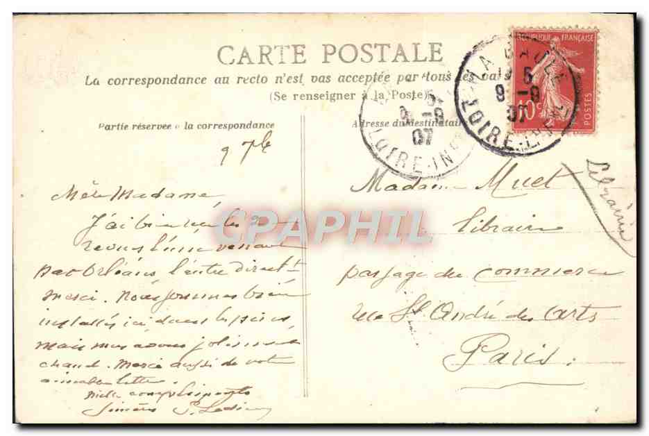 CPA La Baule Boulevard Darlu — Rückseite