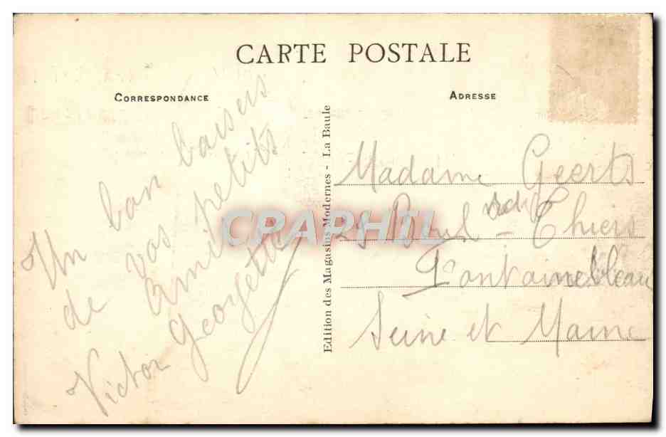 CPA La Baule Sur Mer Le Petit Bois De Pins  — Rückseite
