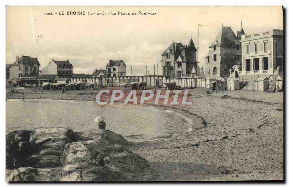 CPA Le Croisic La Plage De Port Lin
