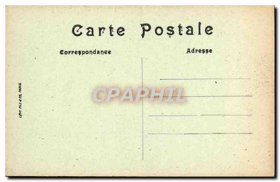CPA Le Croisic Les Grottes De la Baie Du Sable Menu — Rückseite