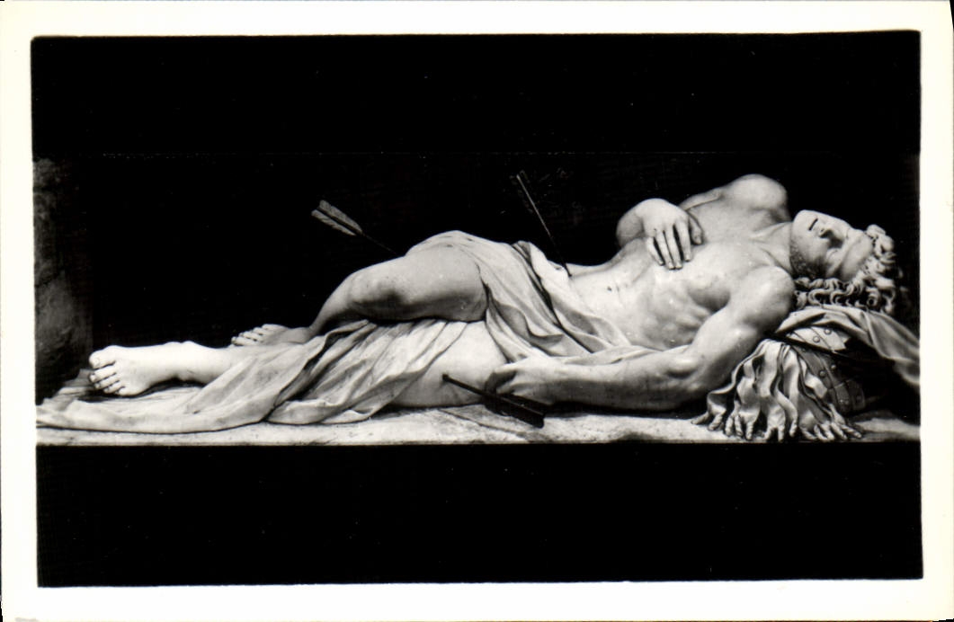 CPM Roma Basilica Sebastiano Statua Del Santo Di Giorgetti