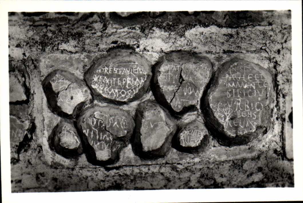 CPM Roma Catacombe Sebastiano Graffiti Invocanti Pietro Paolo