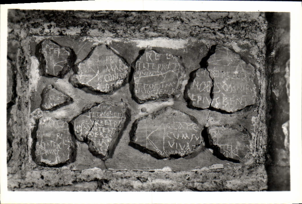 CPM Roma Catacombe Sebastiano Graffiti Invocanti Pietro Paolo