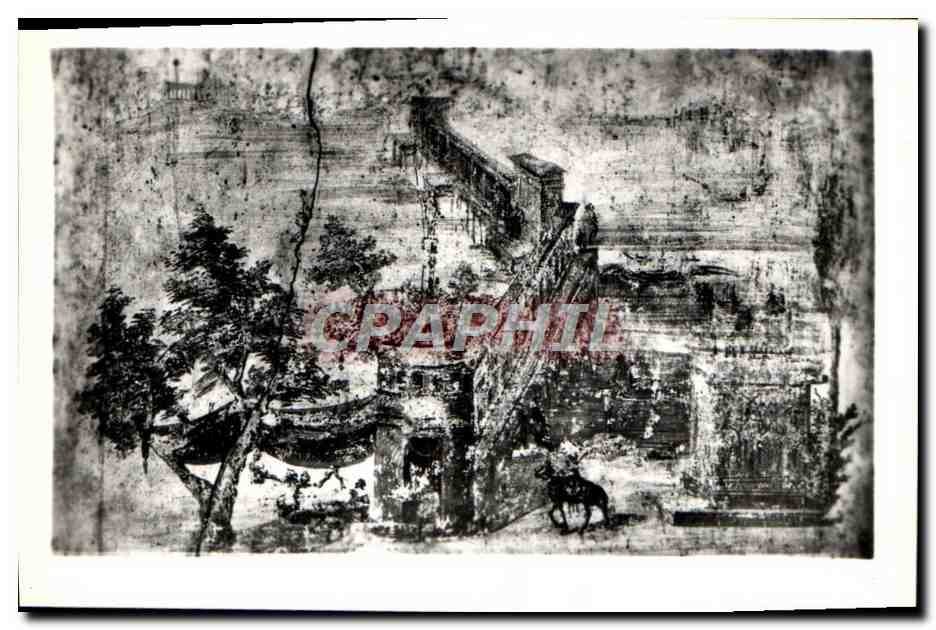 CPM Roma Catacombe Sebastiano Affresco Rappresentaute Un Porto Di Mare