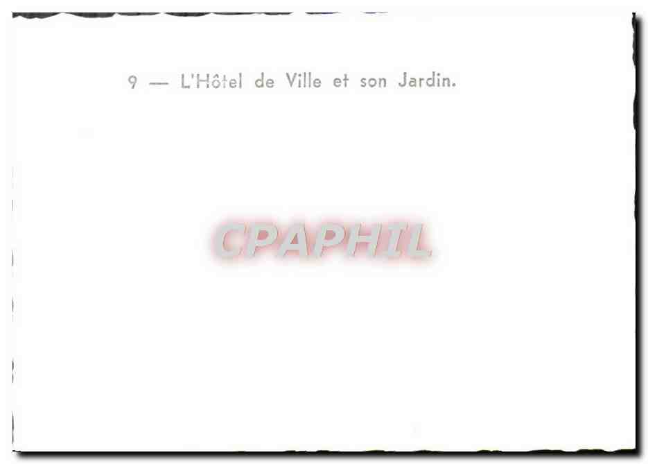 L'Hôtel de Ville et son Jardin — CPAPHIL, n°9 — Verso