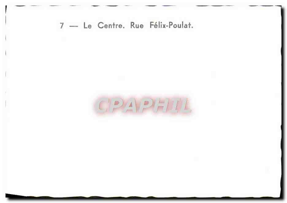 Rue Félix-Poulat — Zentrum von Lyon — CPAPHIL n°7 — Rückseite