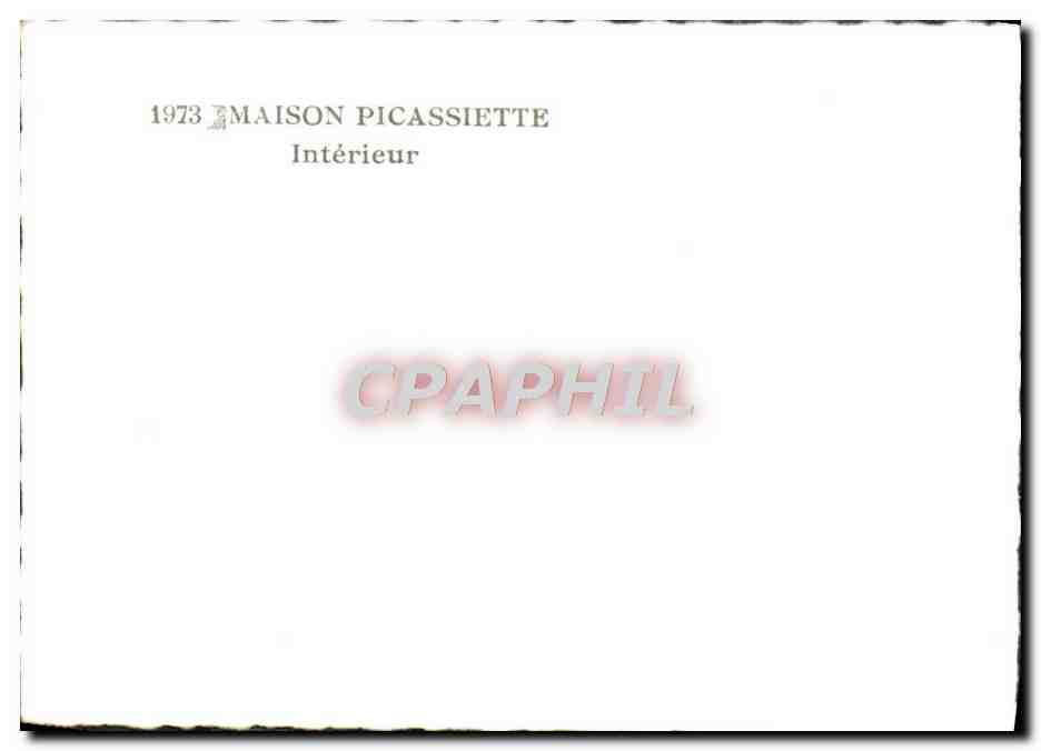 CPM Maison Picassiette Interieur — Rückseite