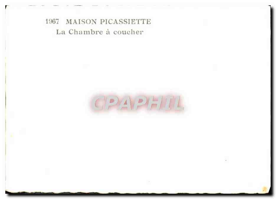 CPM Maison Picassiette La Chambre A Coucher — Rückseite
