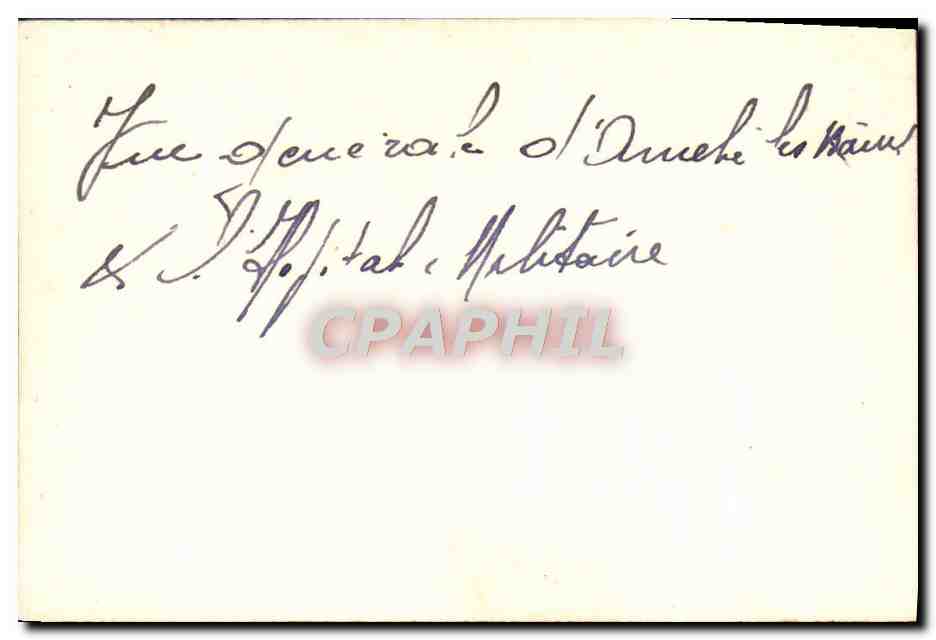 CPM Amelie les Bains Hopital Militaire — Rückseite