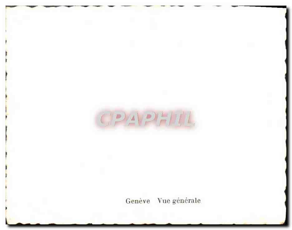 CPM Geneve Vue Generale — Rückseite