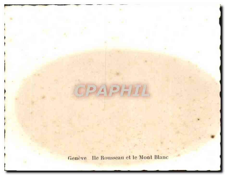 CPM Geneve Ile Rousseau Et Le Mont Blanc — Rückseite