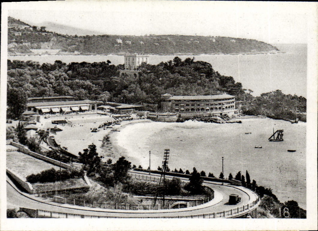 Vue de la plage et du stade de Nice — éditeur CPAPHIL, n° 18