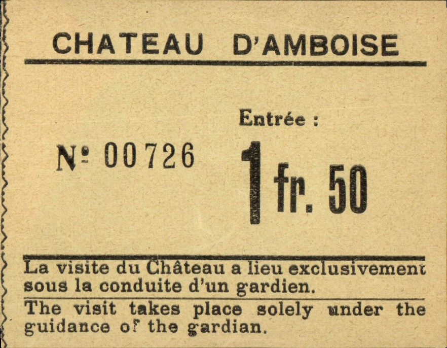 Ticket Chateau D'Amboise La Visite Du Chateau