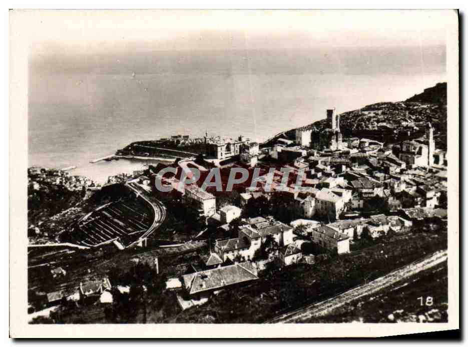 Vue aérienne de Villefranche-sur-Mer — éditeur CPAPHIL, n° 18