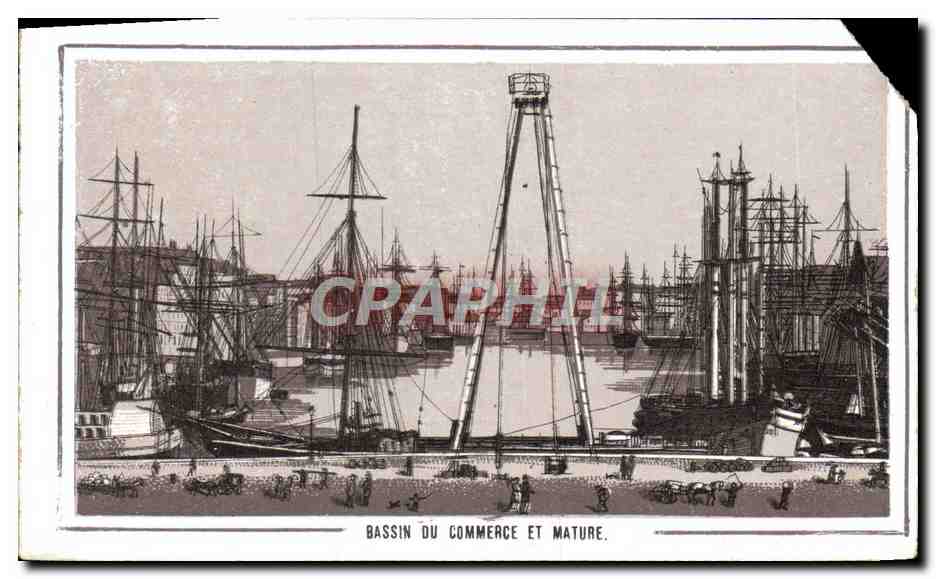 CPM Bassin Du Commerce Et Mature Le Havre 