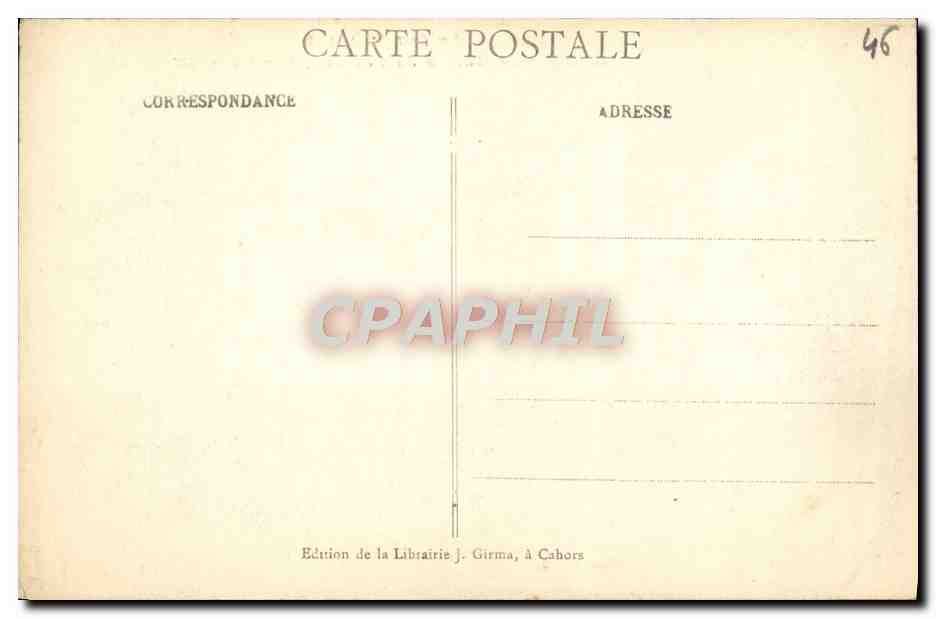 CPA Le Lot Illustre Cahors Maison De Roaldes Dite Henri IV — Rückseite