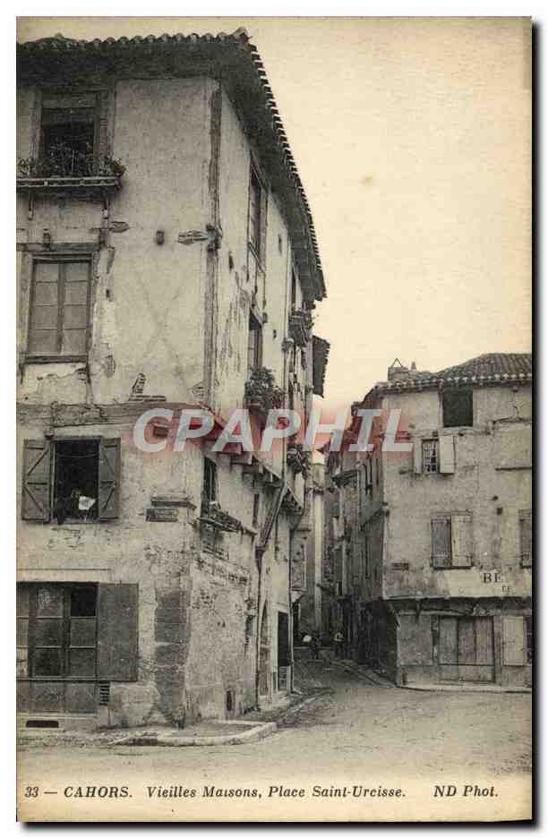 CPA Cahors Vieilles Maison Place Saint Urcisse