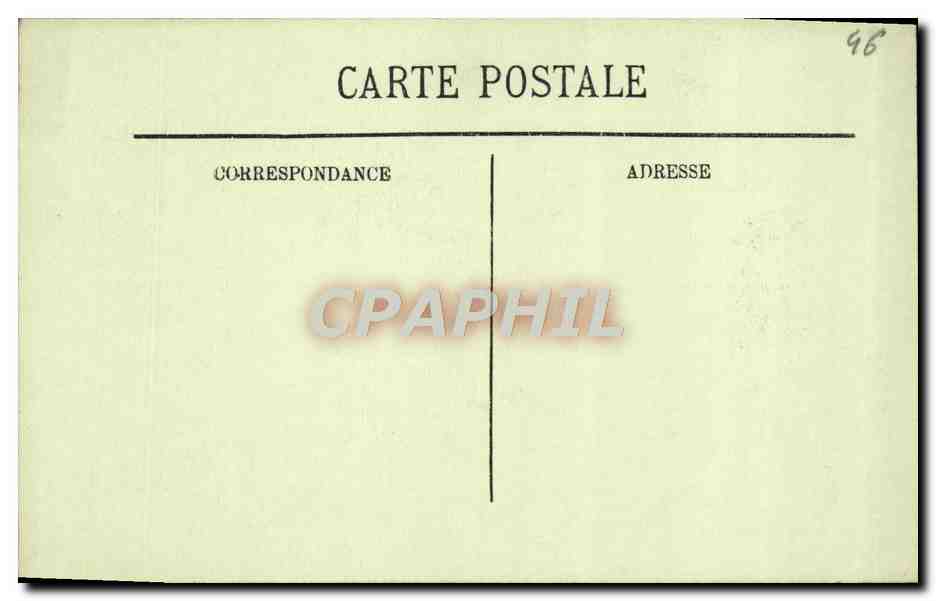 CPA Cahors Porte et fenetre Renaissance College Pellegris — Verso