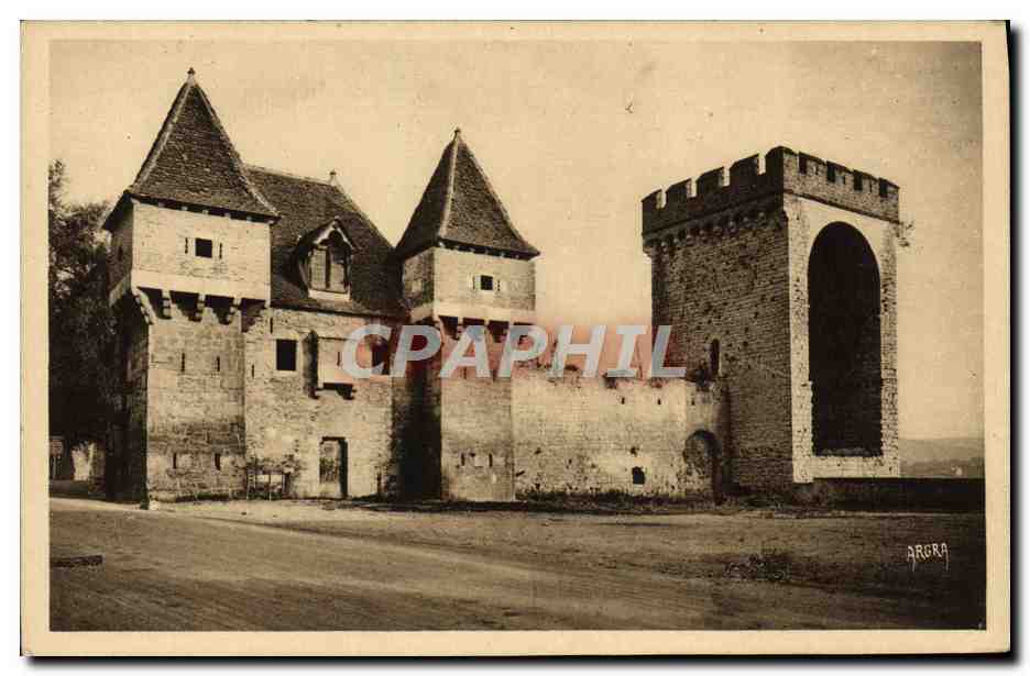 La Barbacane et la Tour des Pendus — Cahors — Arts Graphiques de Julouse