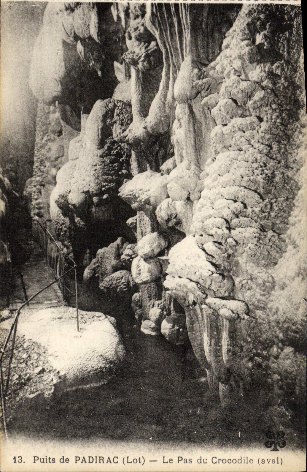 Puits de PADIRAC (Lot) — Le Pas du Crocodile (aval)
