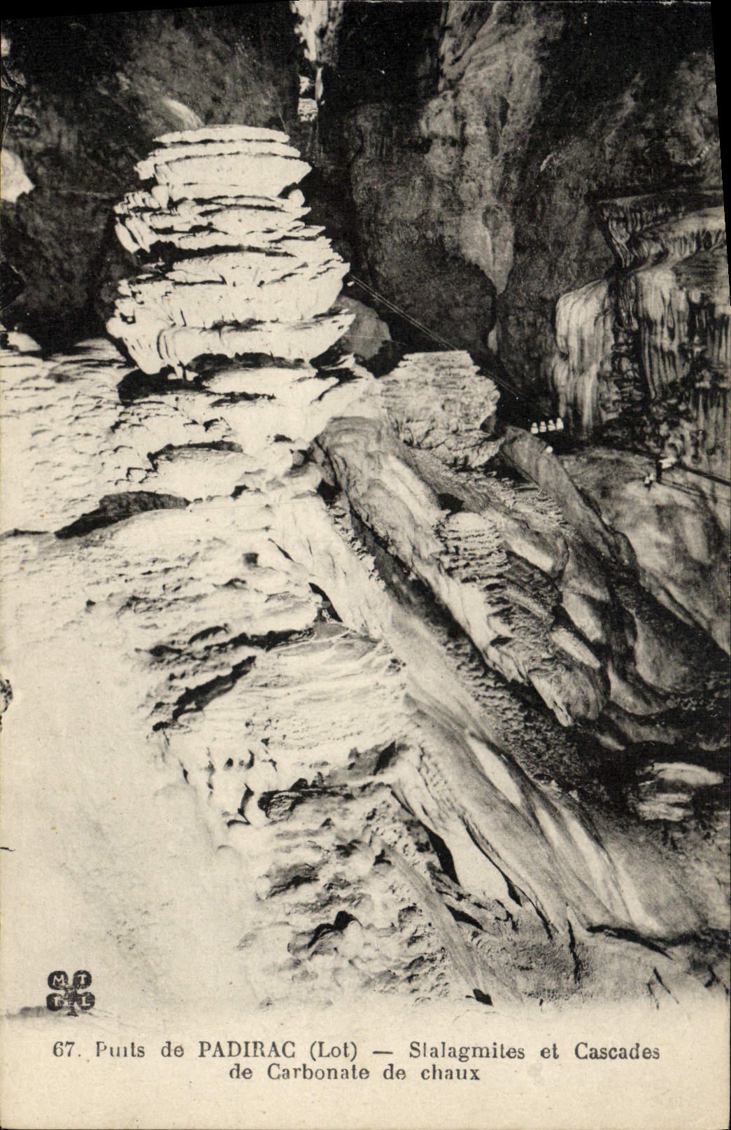 Puits de PADIRAC (Lot) — Stalaktiten und Kalksteinfälle — n°67