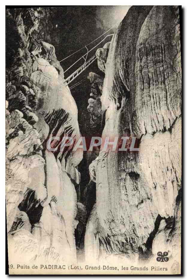 CPA Puits De Padirac Grand Dome Les Grands Piliers