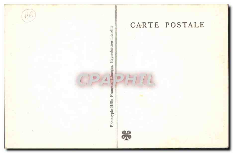 Puits de PADIRAC (Lot) — La Rivière plane — Phototype-Hélio Français, n°57 — Rückseite