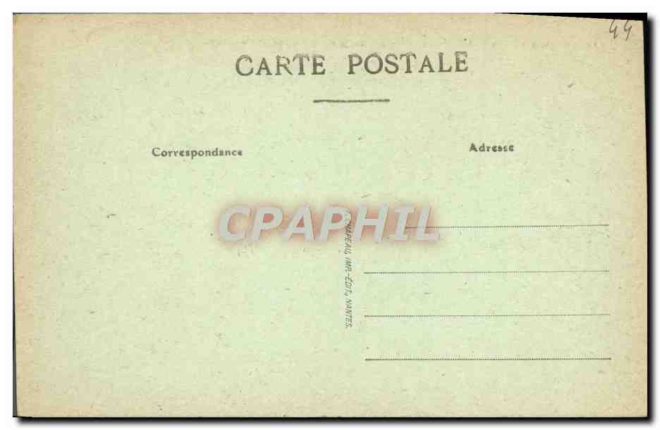 CPA Le Croisic La Grande Cote Pres Le Moulin De Pen Avel — Back