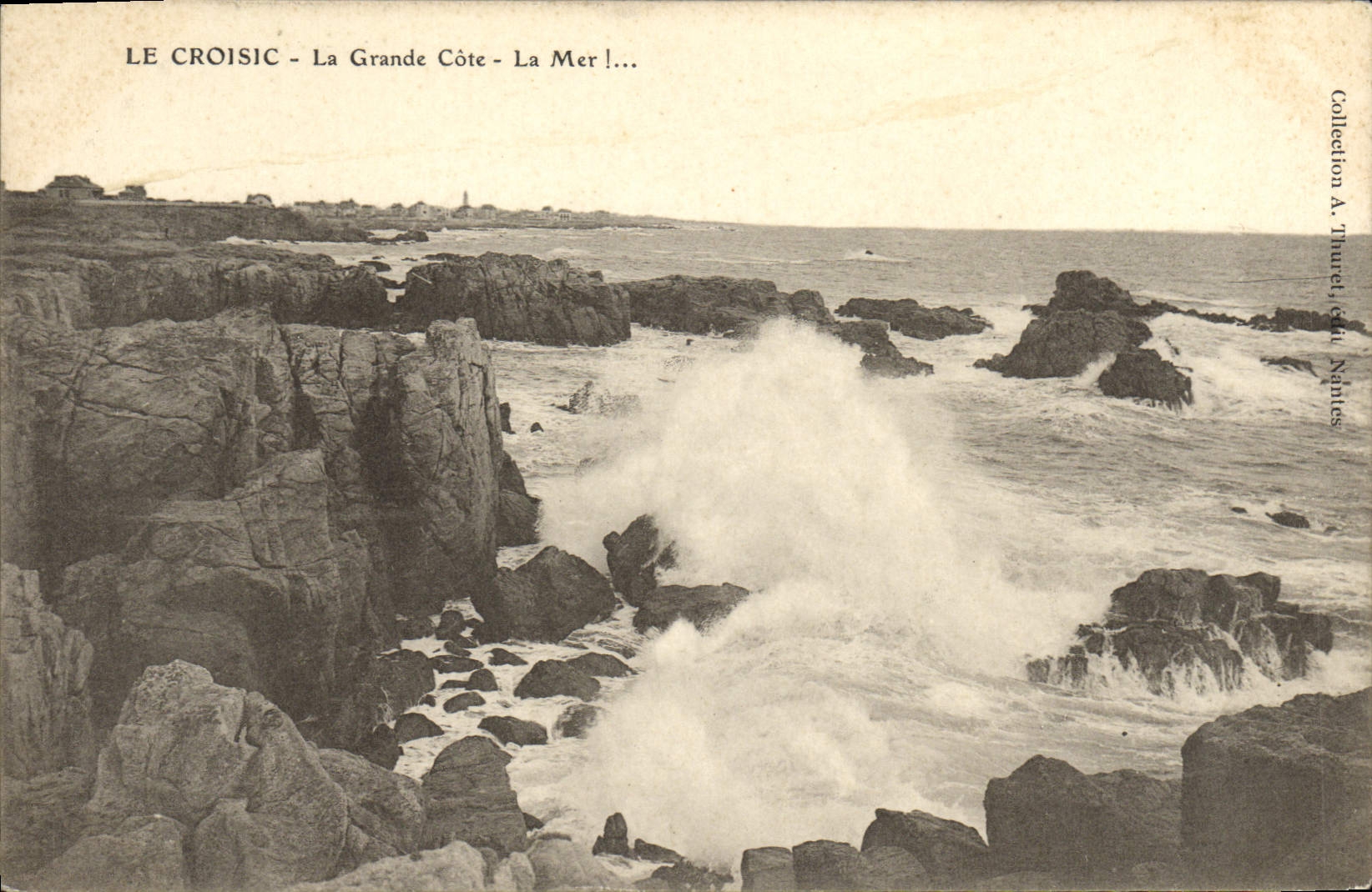 CPA Le Croisic La Grande Cote La Mer