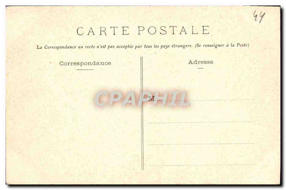 CPA Le Croisic La Grande Cote La Mer — Rückseite