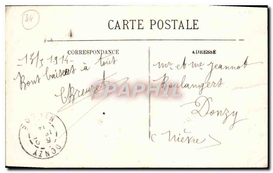 CPA Le Croisic Effet De Vagues — Rückseite