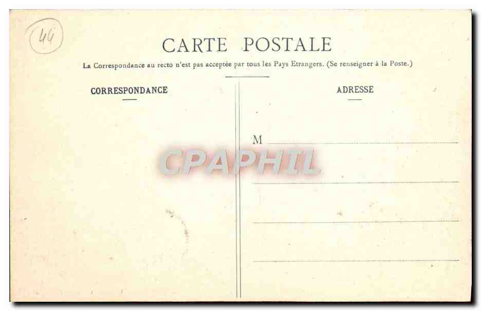 CPA Le Croisic La Jetee Et l'Estacade Vues Du Mont Lenigo — Rückseite