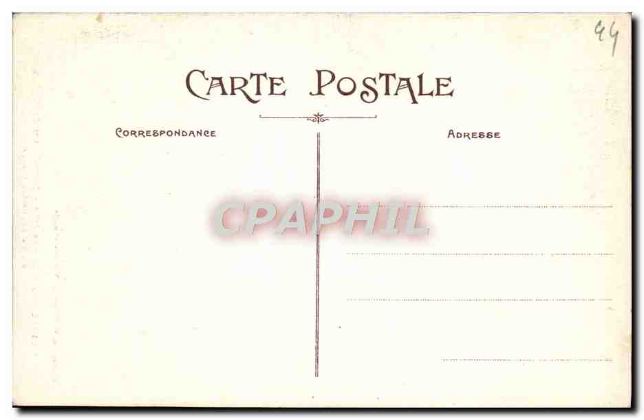 CPA Le Croisic Portail Nord De l'Eglise dit du Baptistere — Rückseite