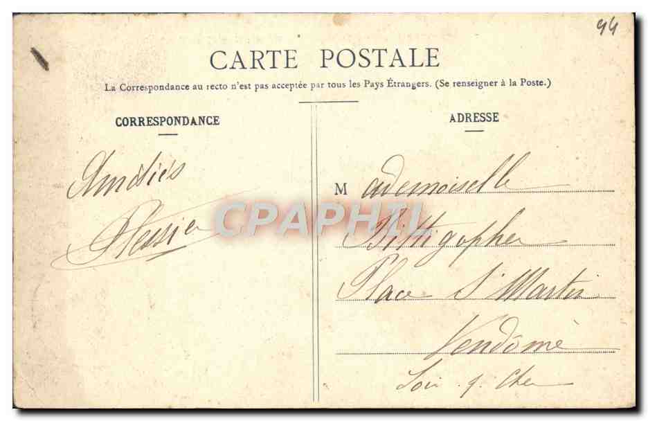 CPA Le Croisic Sur La Grande Cote L'Ancien Fort — Rückseite