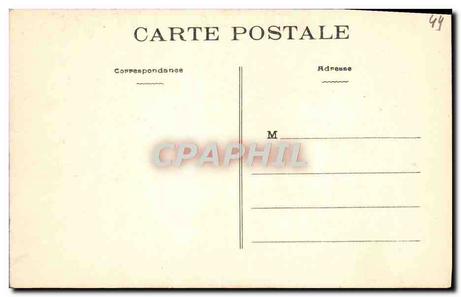 CPA Le Croisic Les Rochers Par gros Remps — Rückseite