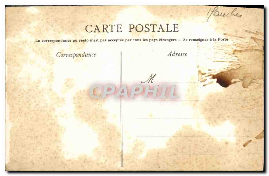 CPA Les Cotes De La Manche Un Jour De Tempete — Rückseite