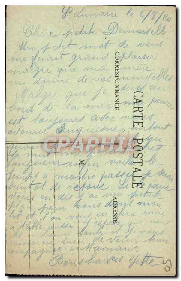 CPA Saint Enogat La Saut du chat — Verso