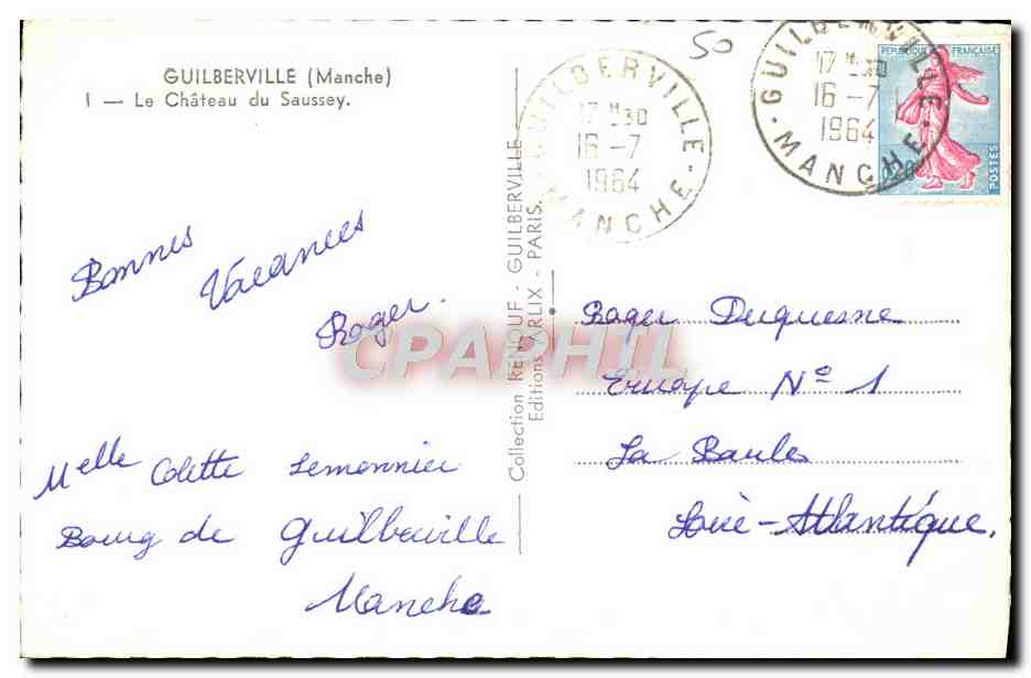 Guilberville (Manche) — Le Château du Saussey — Éditions Parlix — Rückseite