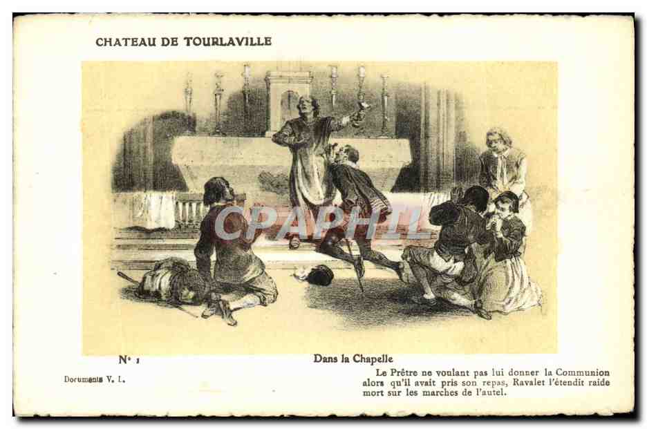 CPA Chateau De Tourlaville Dans La Chapelle
