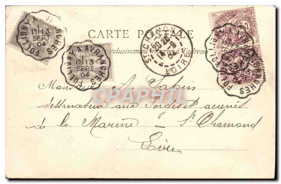 CPA La Normandie De Granville A Cherbourg Coutainville Chalet coquet  — Rückseite