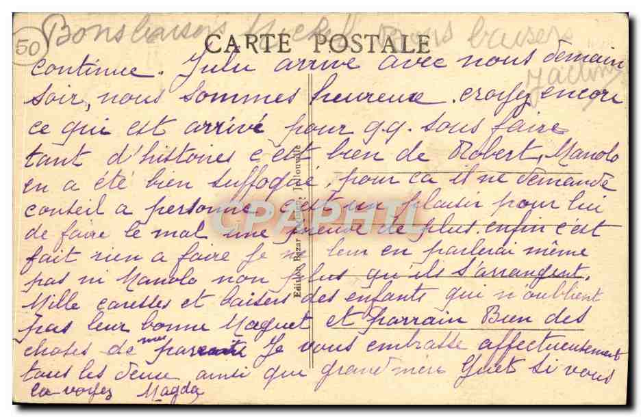 JULLOUVILLE - La Mare de Bouillon - Au loin, Quérion — Rückseite