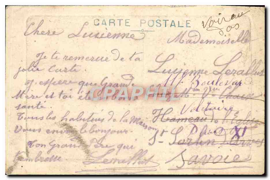 CPA En Normandie La traite Vache  — Rückseite