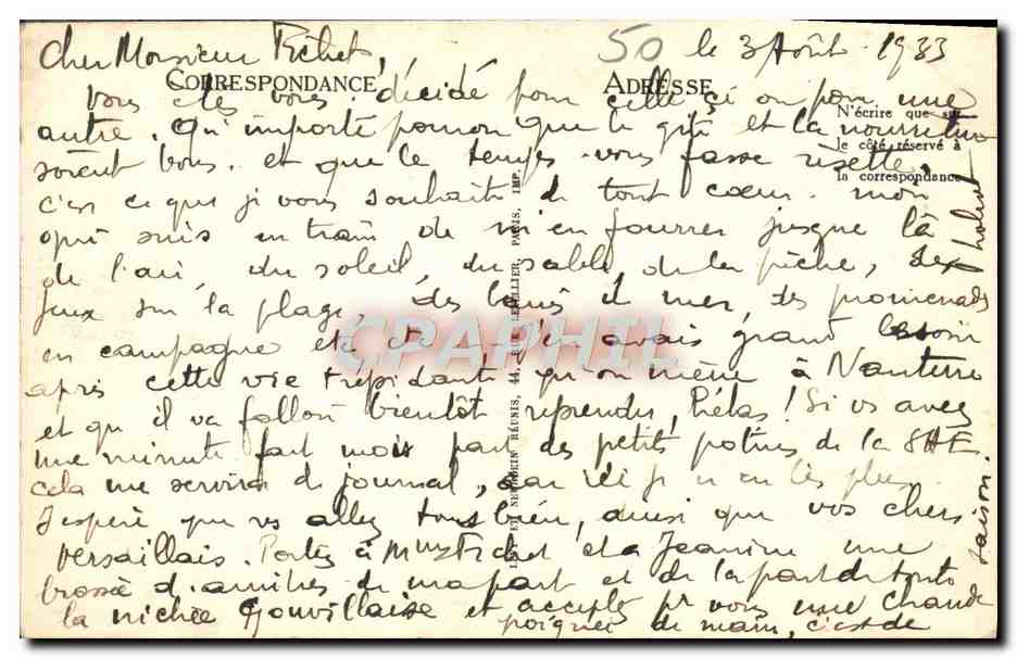 Coutainville — Promenoir Jersey — Chalet des Fêtes et la Plage — L.L. — Reverso