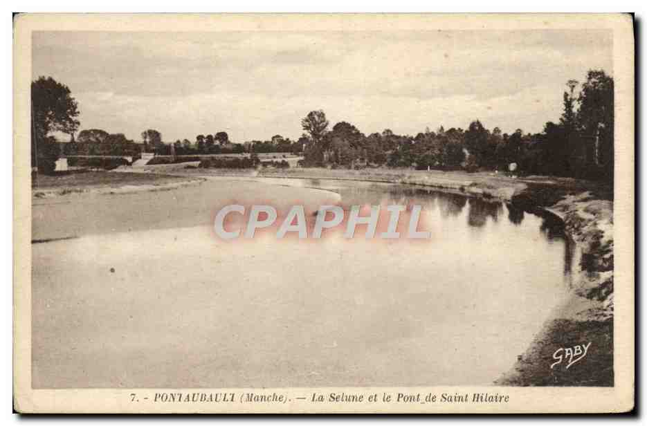 Pontaubault (Manche) — La Selune und die Brücke von Saint-Hilaire — Verlag Gaby