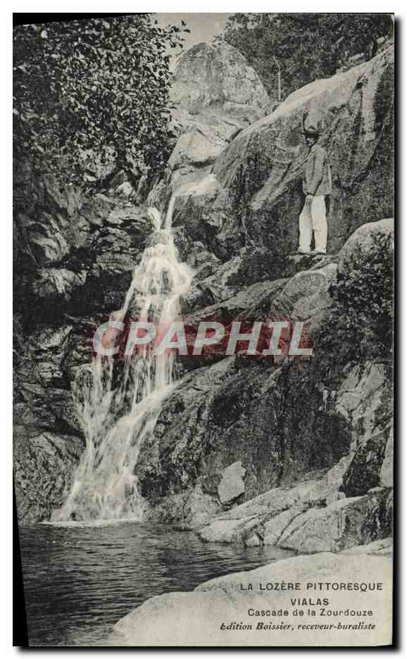 CPA Las Lozere Pittoresque Vialas Cascade de la Zourdouze
