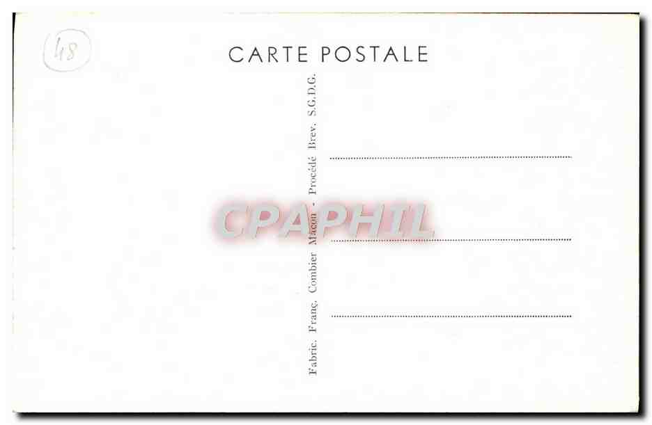 Gorges du Tarn — Château de LA CAZE, XV° Siècle (Lozère) — Côté du Tarn — Verso