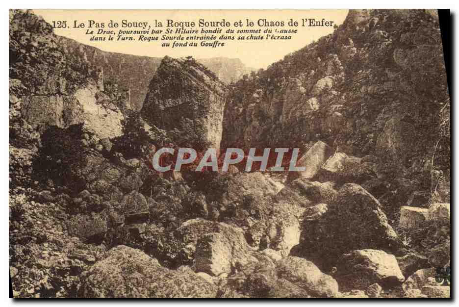 CPA Le pas de Soucy La Roque Sourde et le chaos de l'enfer