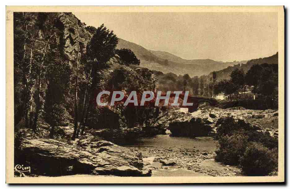 CPA Gorges Du Tarn Florac La plage de Florac Le rocher des fees
